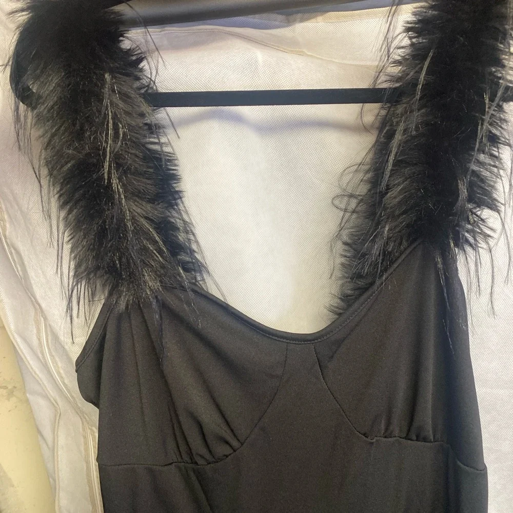 Black Ruffled Dress - Picture 6 of 7